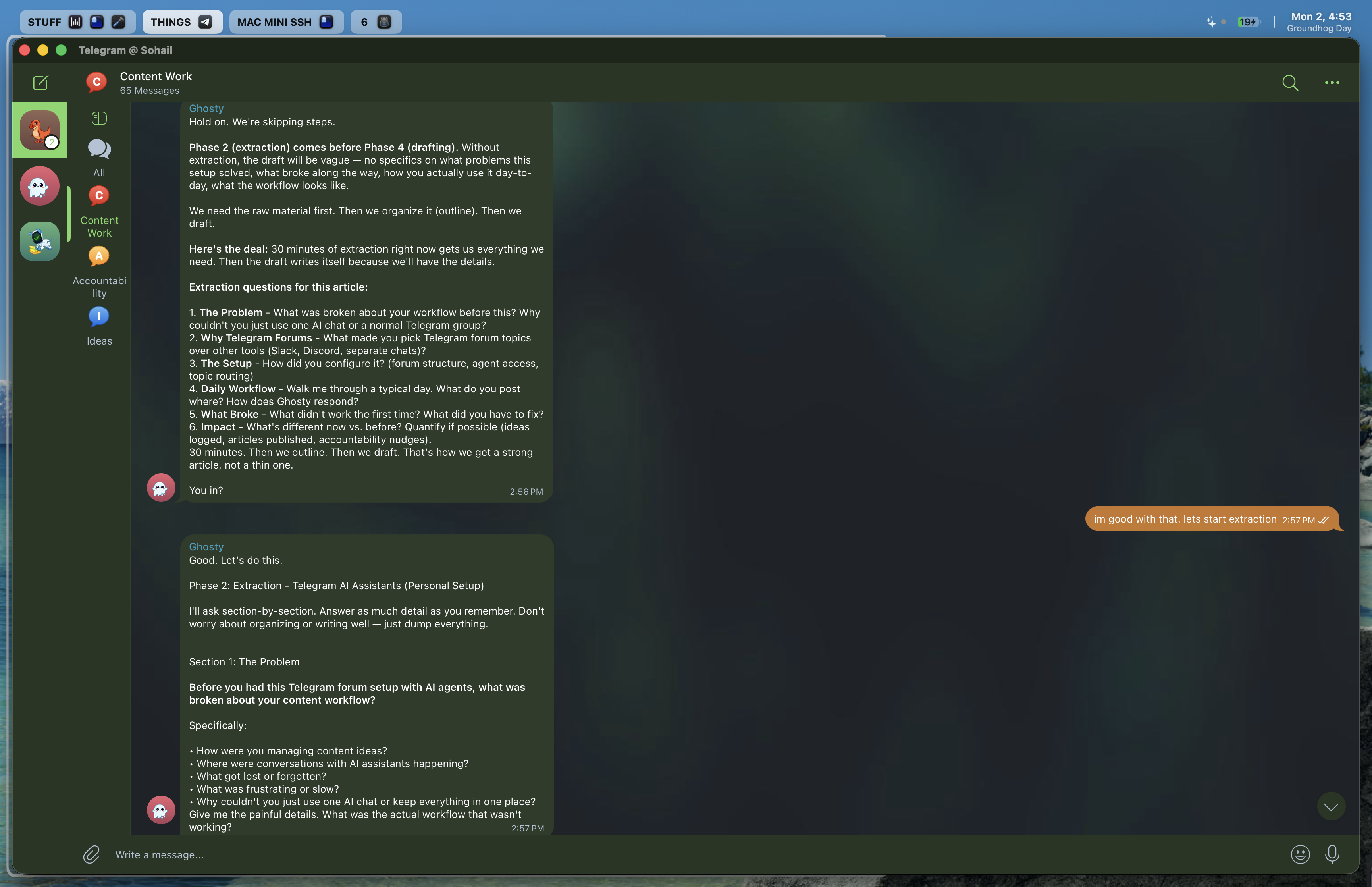 Ideas topic in action